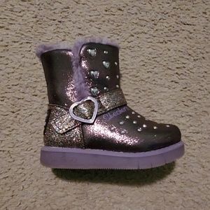 Toddlers sketchers zip up boots